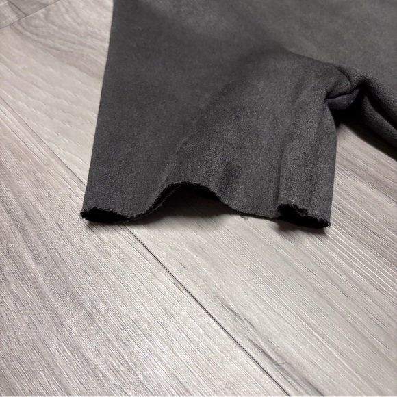 Zara Women’s Gray Sheath Mini Dress with Faux Suede Torso Leather-like Bottom - Picture 9 of 10